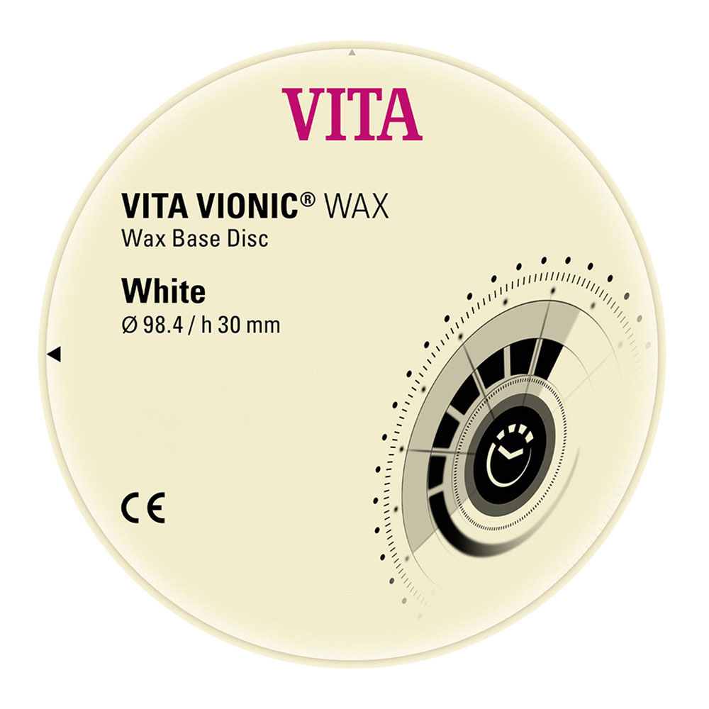 VITA Vionic Wax Disc 98,4 x 30 mm white, Stück