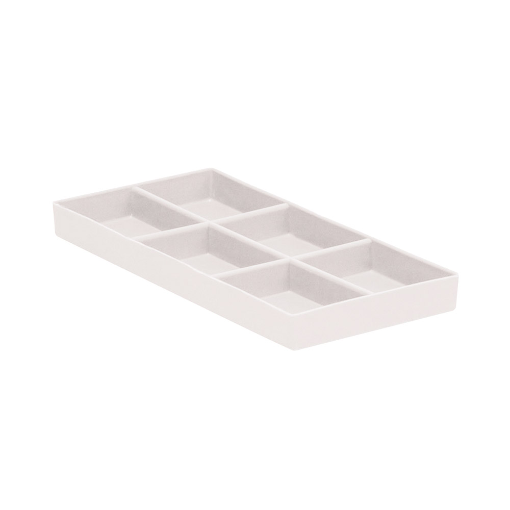 Cabinet Tray mit 6 Fächern weiß, Stück