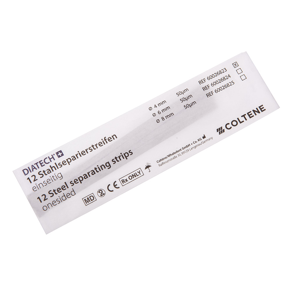DIATECH Stahlstreifen medium einseitig 4 mm, 12 Stück