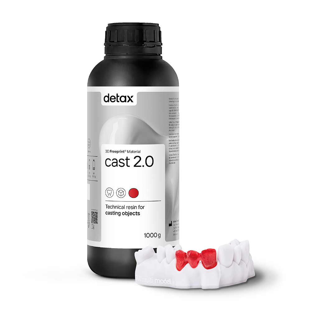Freeprint cast 2.0 385 - 405 nm rot-transparent, 1 kg