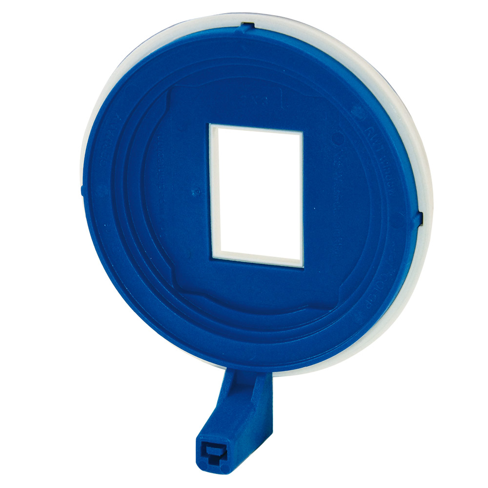 RWT Window x-ray Visierring mit Blende anterior 2x3 blau, Stück