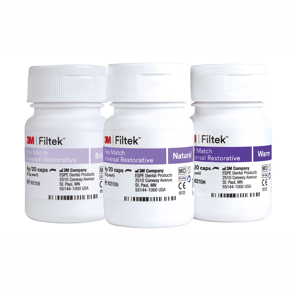 Filtek Easy Match Universal Caps, Intro Kit 60 Kapseln (je 20 x bright,natural,warm)
