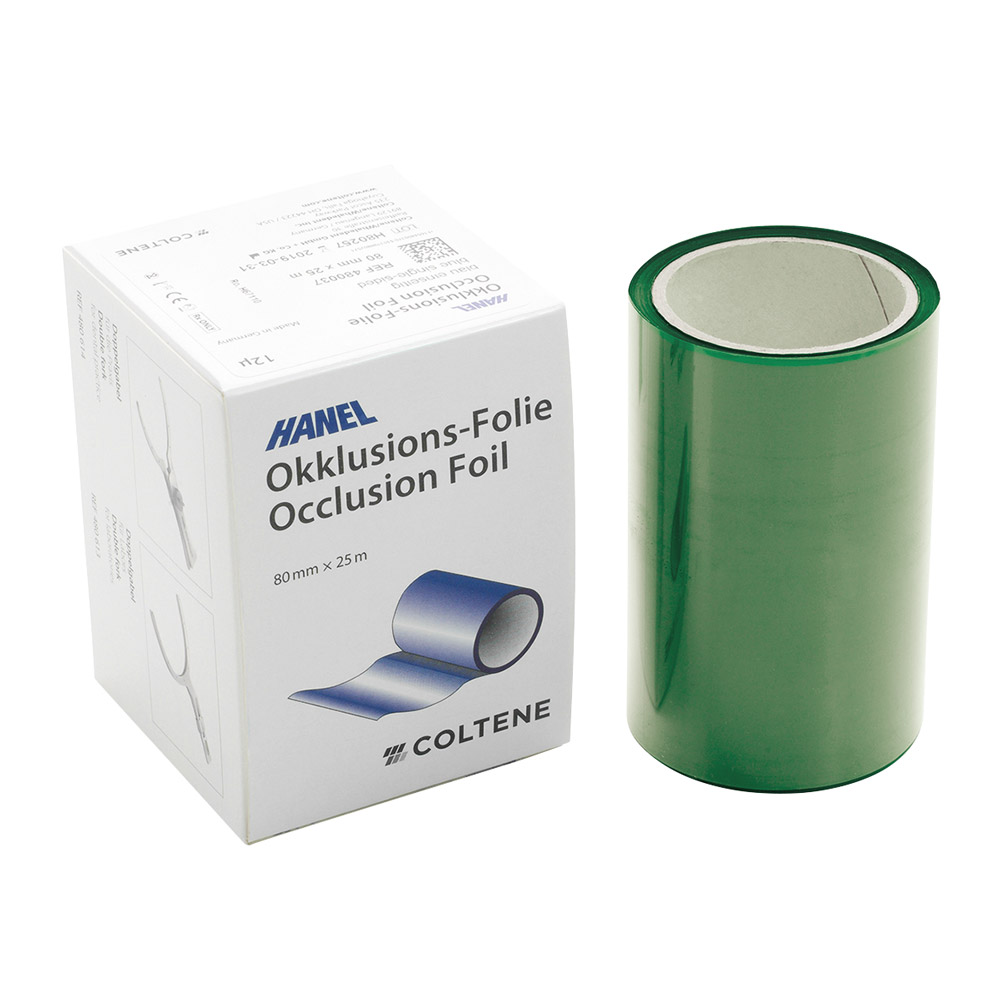 Hanel-Folie doppelseitig grün 80 mm 12 µ, 25 m Rolle