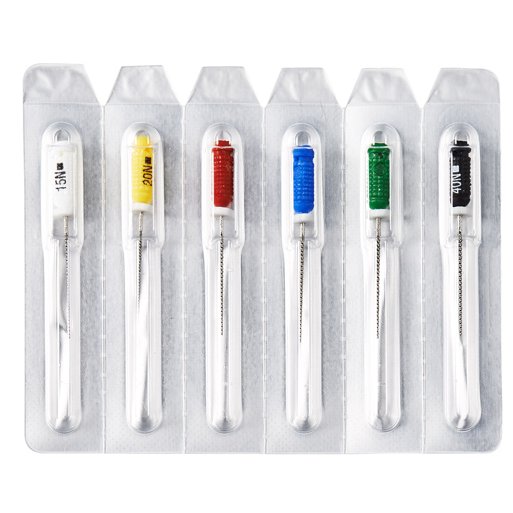 NiTi K-File 25 mm Assortment 15-40, 6 Stück