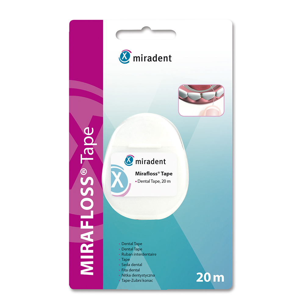 Mirafloss Tape weiß, 20 m Spender