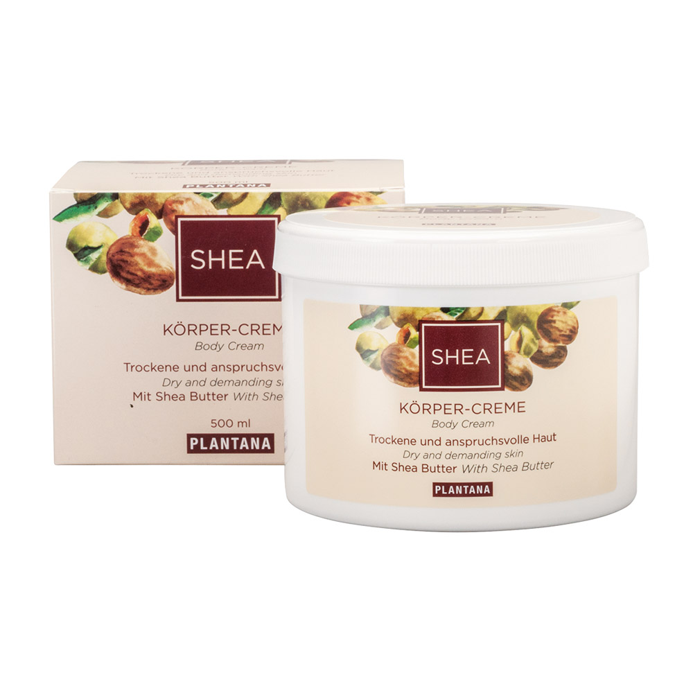 Plantana Körpercreme Shea-Butter, 500 ml Dose
