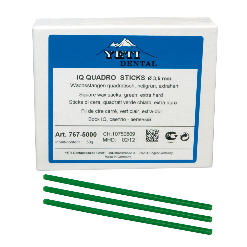 IQ Quadro Sticks hart 3,0 mm hellgrün, 50 g