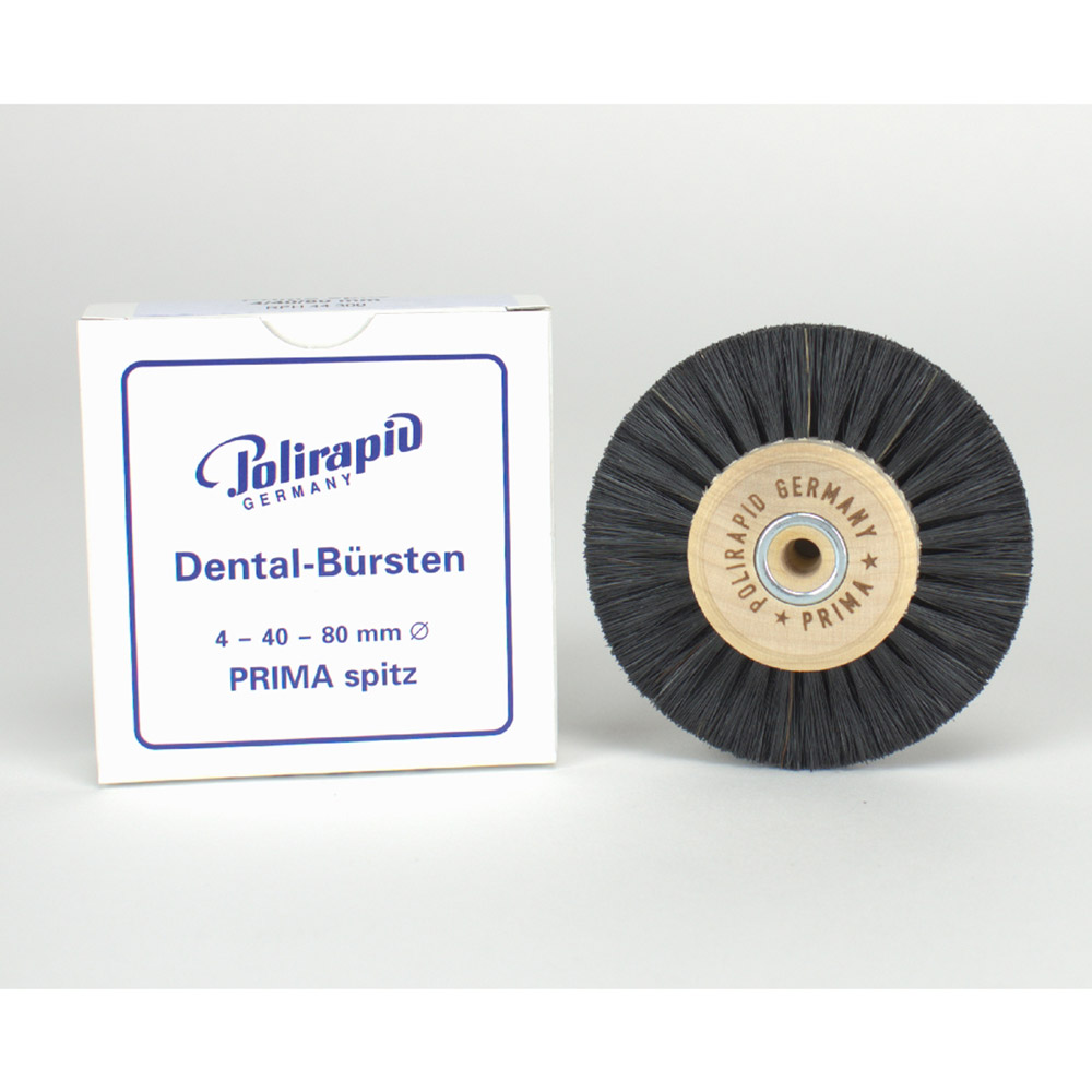 Polierbürste Prima Holzkern spitz 4/ø40/80 mm, Stück