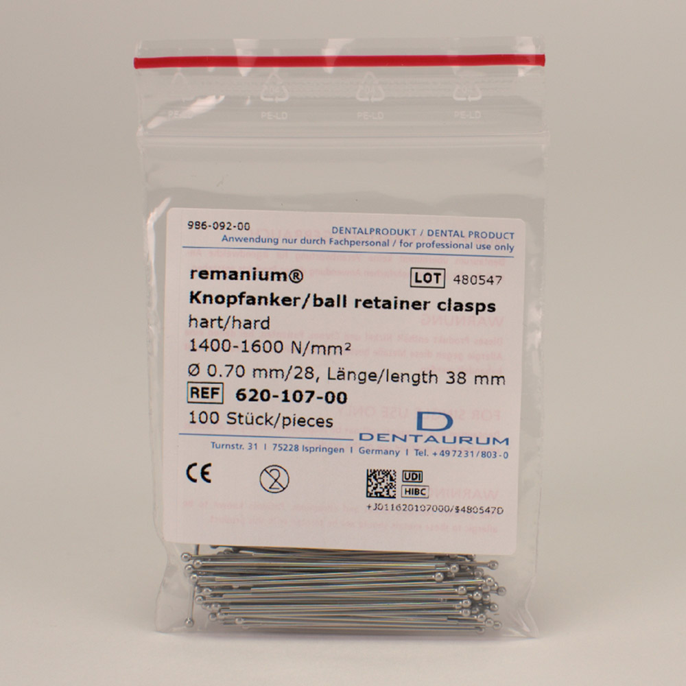 Knopfanker Remanium 0,7 H, 100 Stück