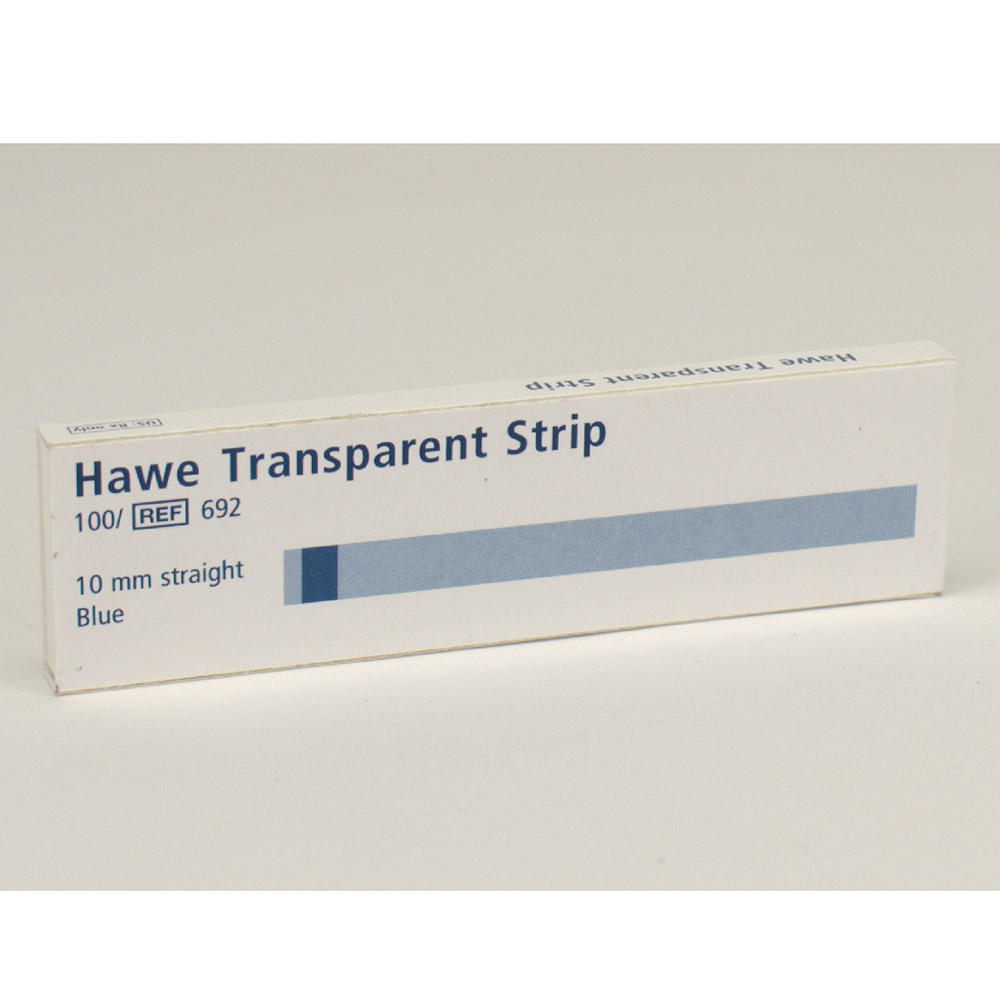 Transparent Strips gerade10 mm 692, 100 Stück