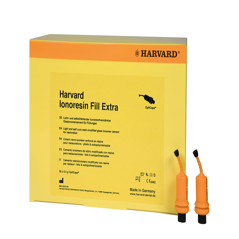 Harvard Ionoresin Fill Extra A2, 50 OptiCaps