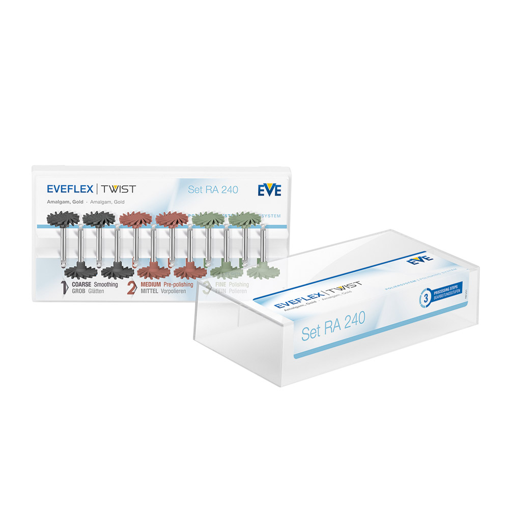 Eveflex Twist Polierer Wst 3x4, Set