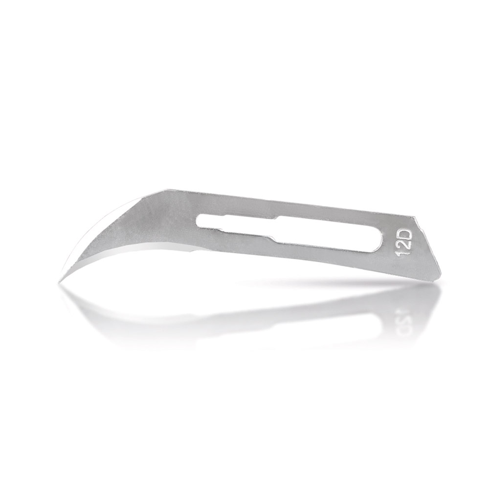 Skalpellklingen Carbon Steel 873B Figur 12D, 100 Stück