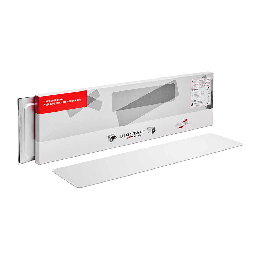 UNIQ+ pd Tiefziehfolie Strips 0,5 x 114 x 499 mm, 10 Stück