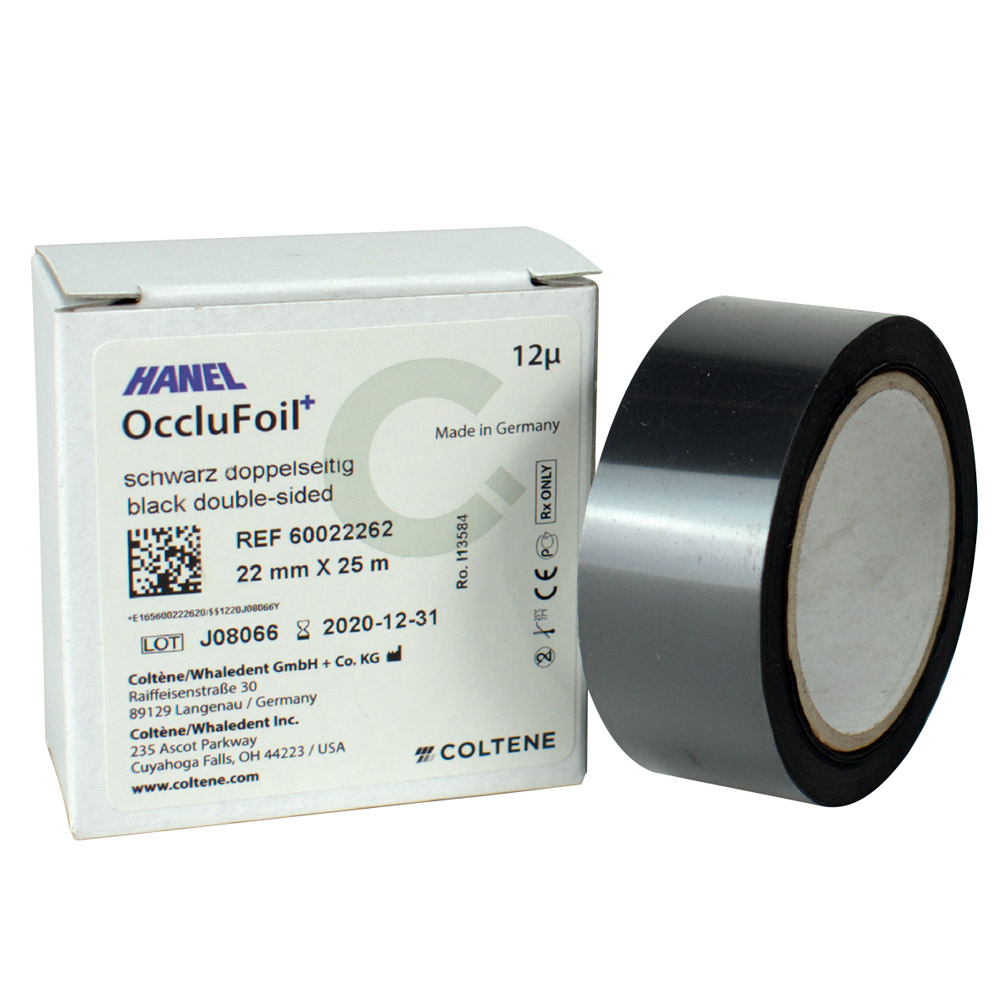 Hanel Folie 12 Âµ PET doppelseitig 22 mm schwarz, 25 m