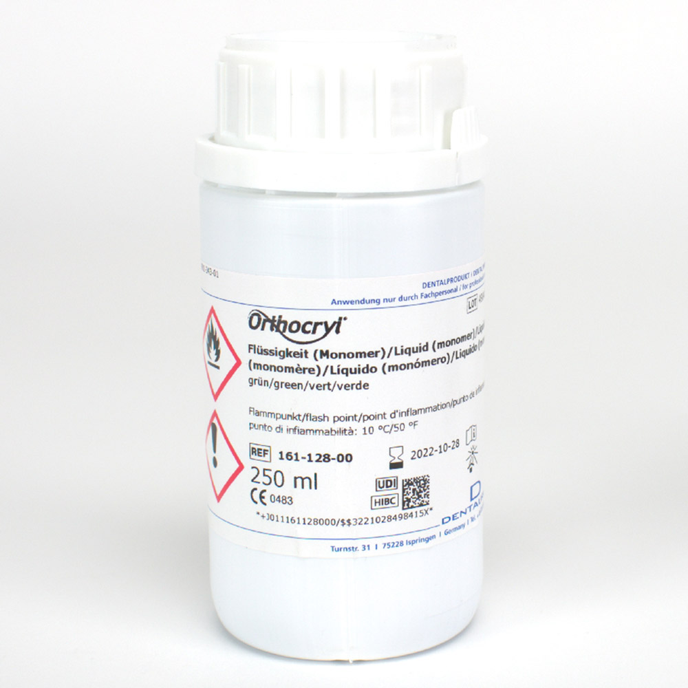 Orthocryl Flüssigkeit grün, 250 ml