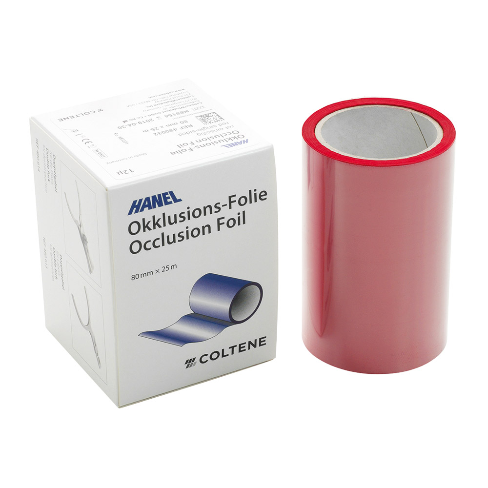 Hanel-Folie einseitig rot 80 mm 12 µ, 25 m Rolle