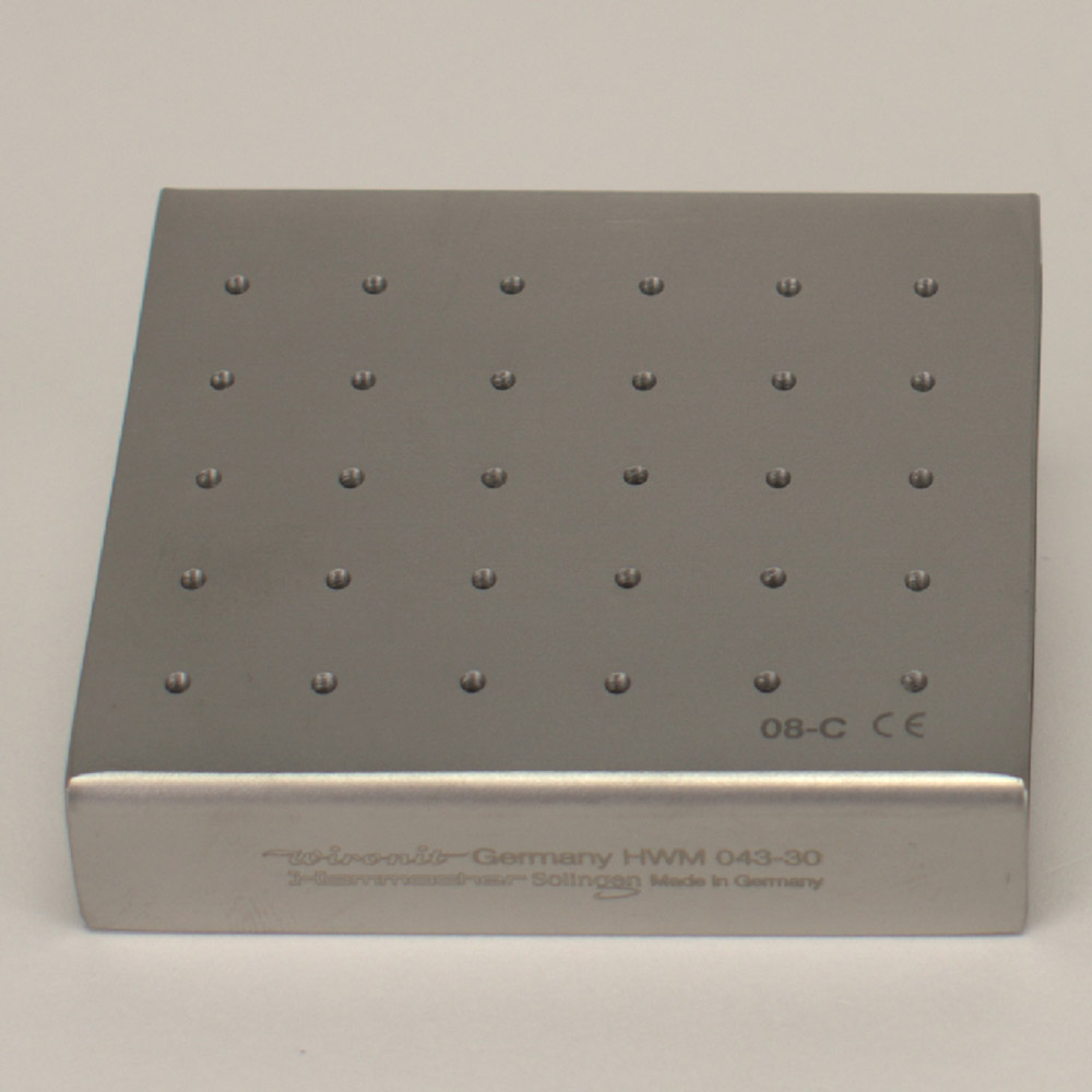 Bohrerständer 65 x 60 x 14 mm für 30 FG, Stück