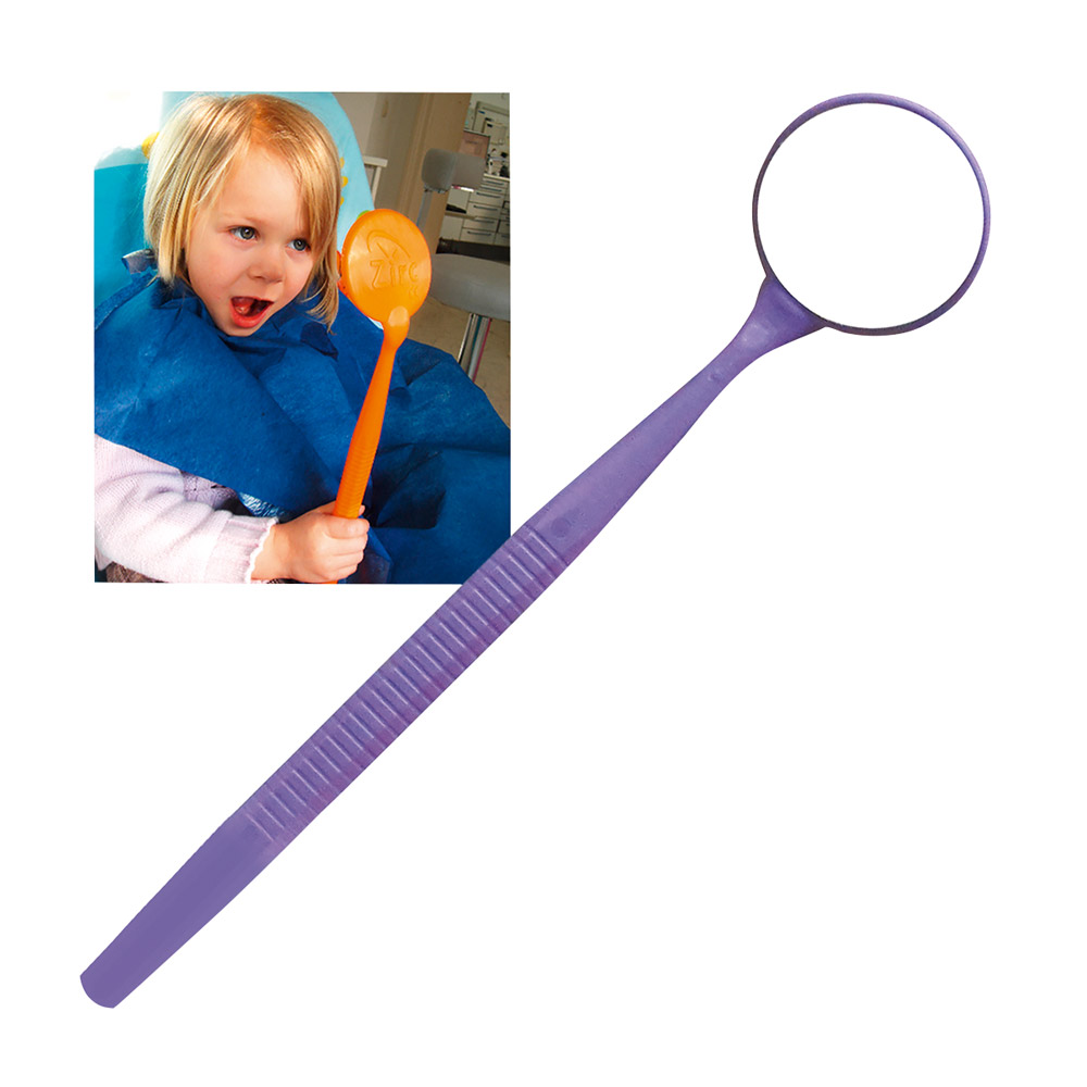 Mundspiegel Mega Mirror ø 6,35 cm neonlila, Stück