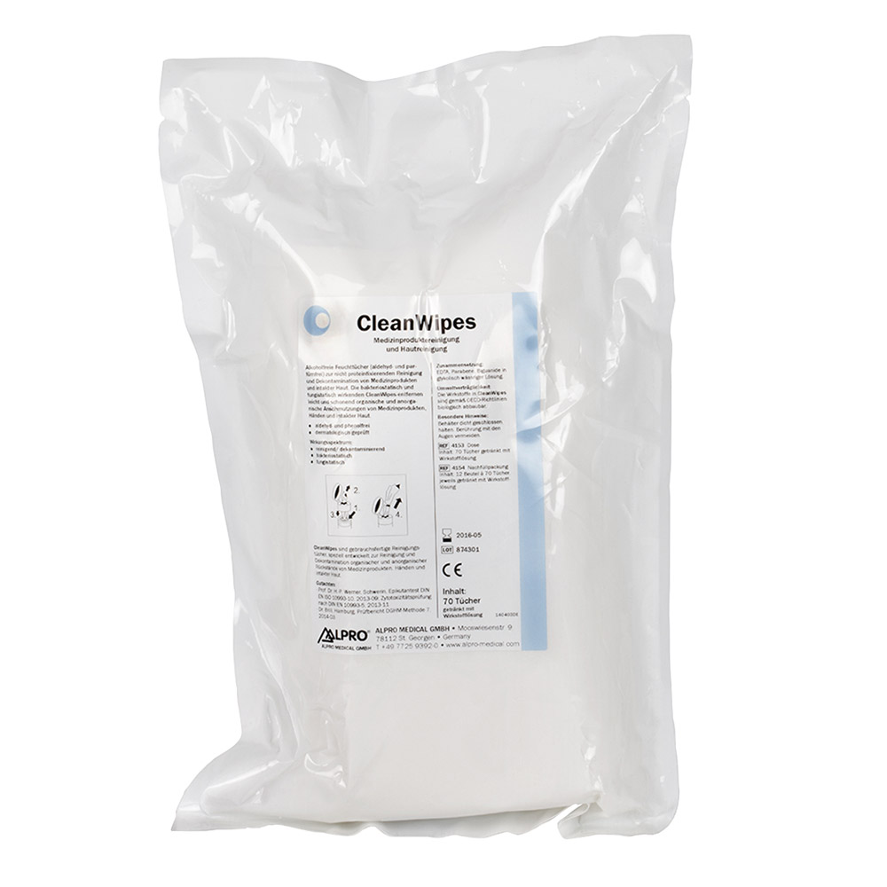 Clean Wipes Tücher, 12 x 70 Stück Nachfüllpackung