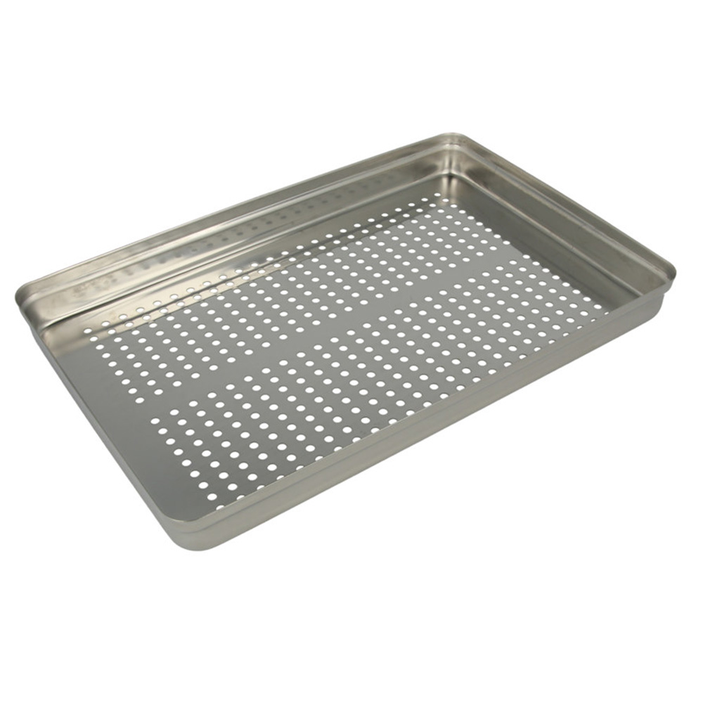 Tray Edelstahl Deckel gelocht 18 x 28, Stück