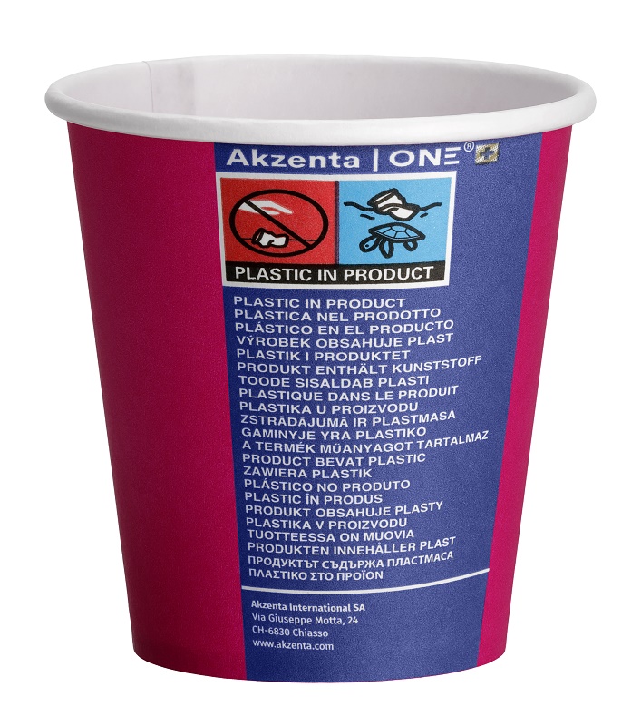Akzenta ONE Pappbecher fuchsia 20x50St