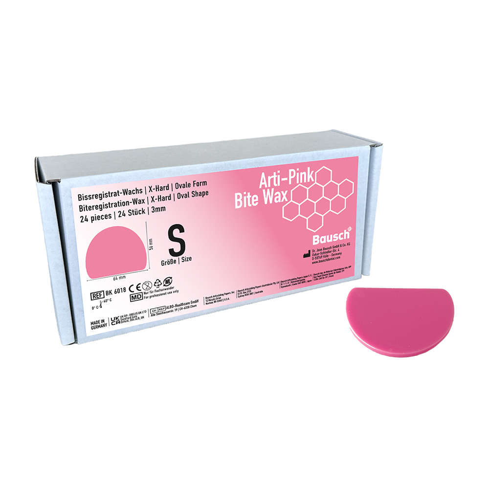 Arti-Pink Bite Wax pink oval Gr. S 3 mm, 24 Stück