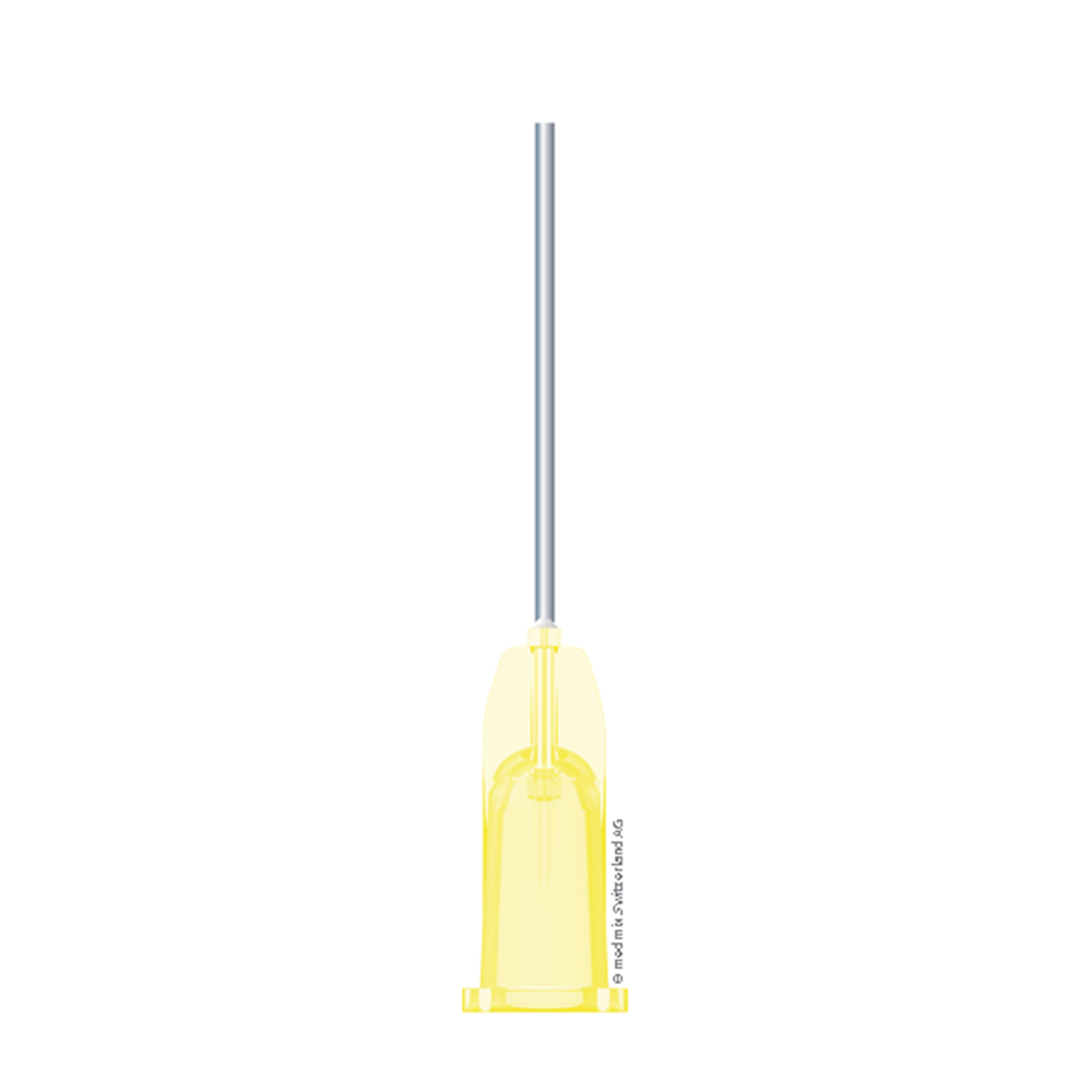 Transcodent Pastenkanüle Luer Lock 0,9 x 23 mm gelb, 100 Stück