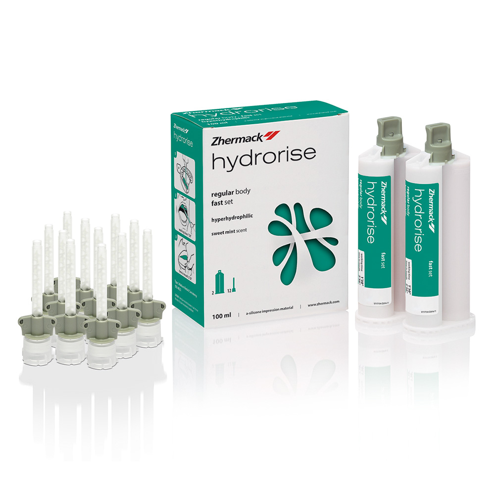 Hydrorise Regular Body fast set, 2 x 50 ml Kartusche, 12 Mixing Tips