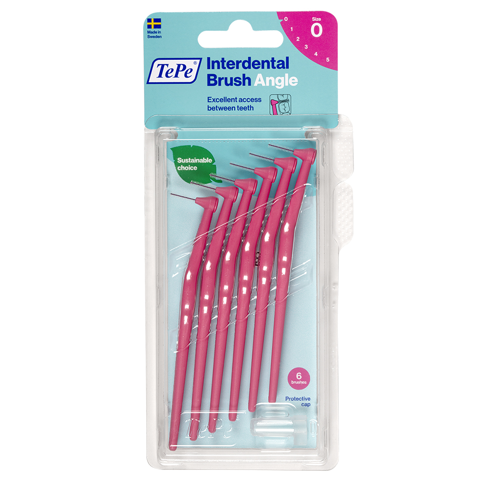 TePe Angle pink 0,4mm, 6 Stück