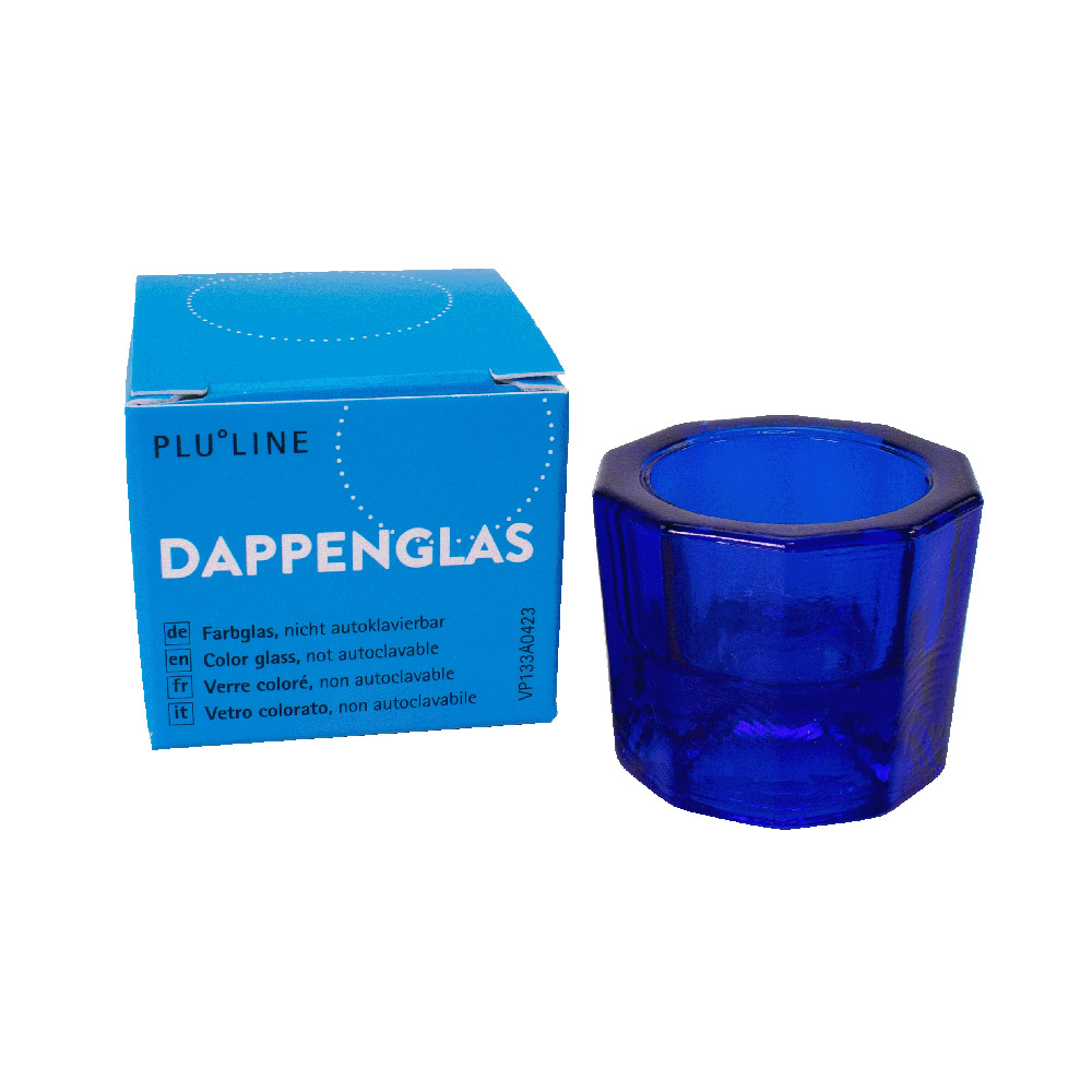 PLULINE DAPPENGLAS blau, St