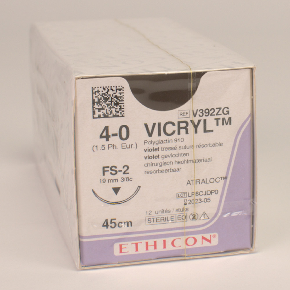 Vicryl violett 4-0/1,5 FS2 0,45, 12 Stück