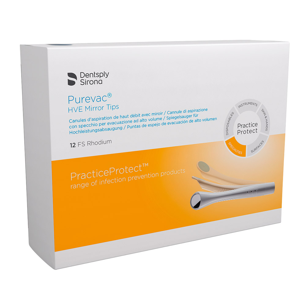 Purevac HVE Spiegelsauger FS Rhodium, 12 Stück