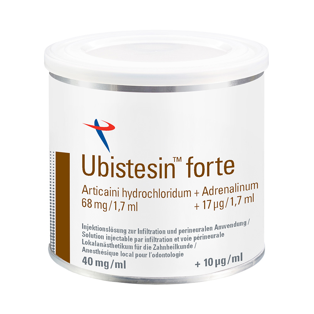 UBISTESIN-F 1,7 ml Zylinderampulle CH, 50 Stück