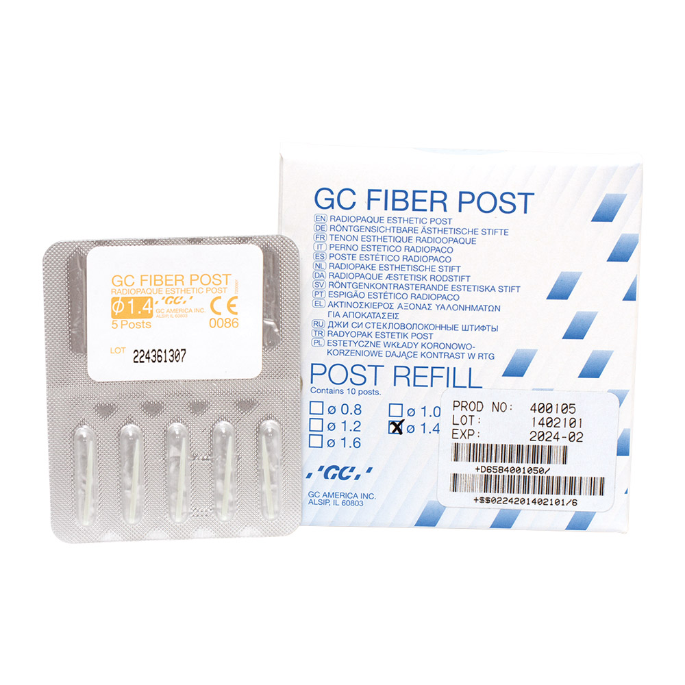 Fiber Post Stifte 1,4 mm, 10 Stück