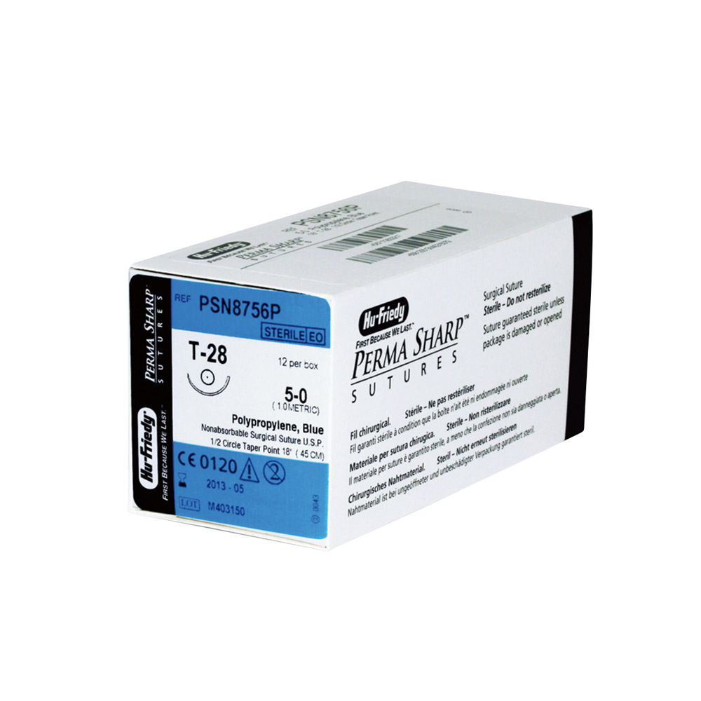 Nahtmaterial Polypropylene 5-0 PSN8756P, 12 Stück