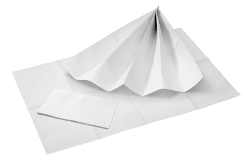 TOP SAFE Servietten weiß 3-lagig 33 x 45 cm, 500 Stück
