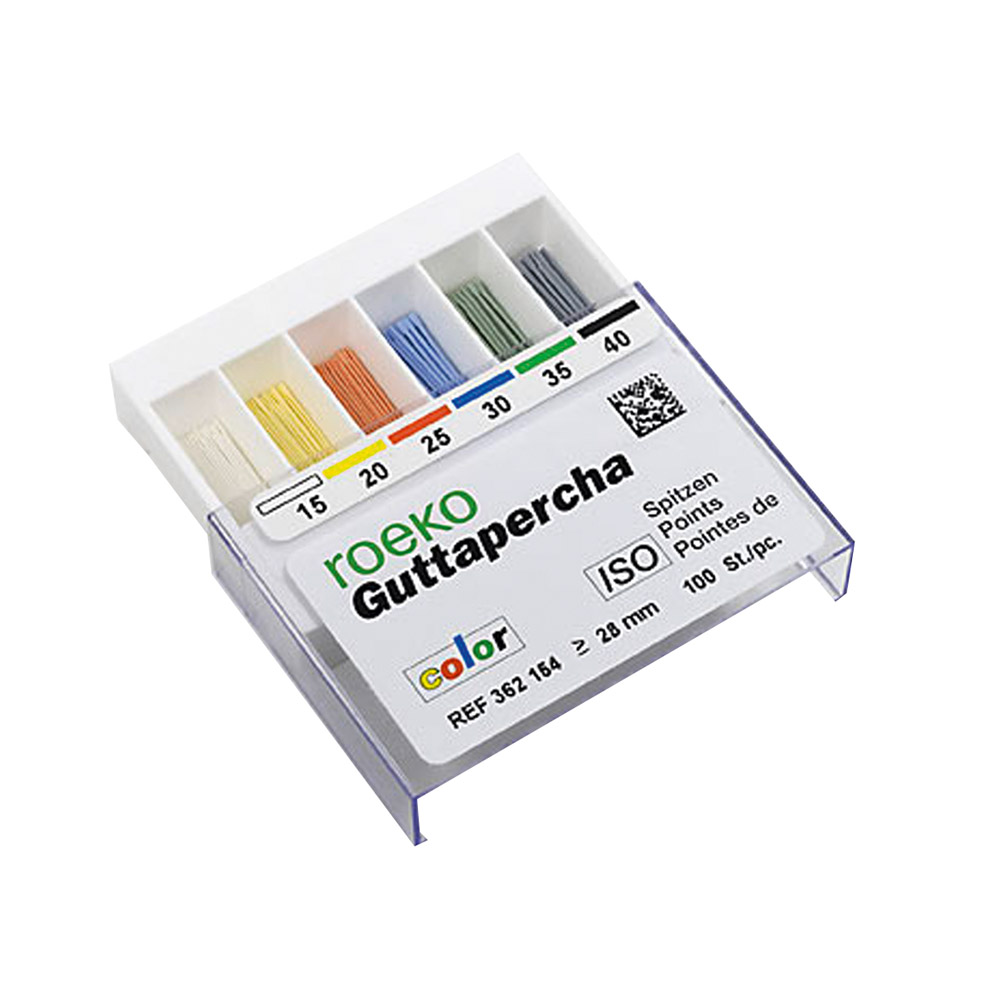 Guttaperchaspitzen color Größe 60, 100 Stück