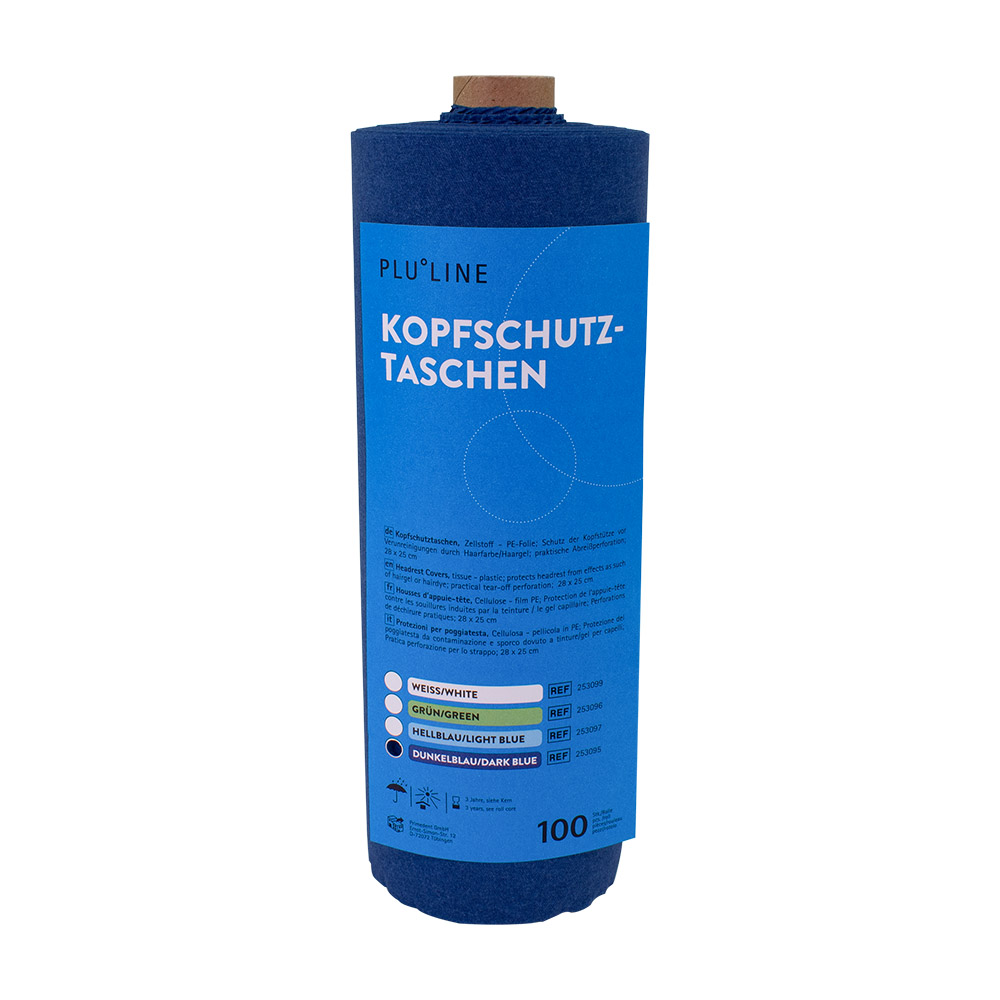 Sacs de protection pour tête PLULINE 28 x 25 cm bleu foncé, 100 pièces