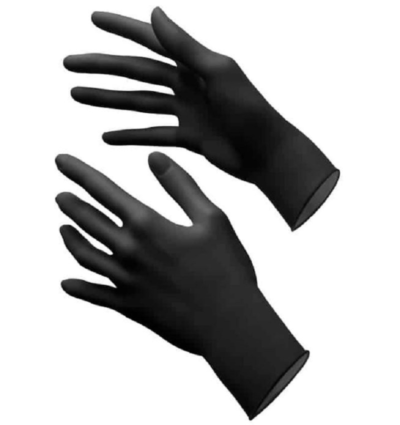 STYLE Nitril Handschuhe Gr. XS schwarz, 100 Stück Packung