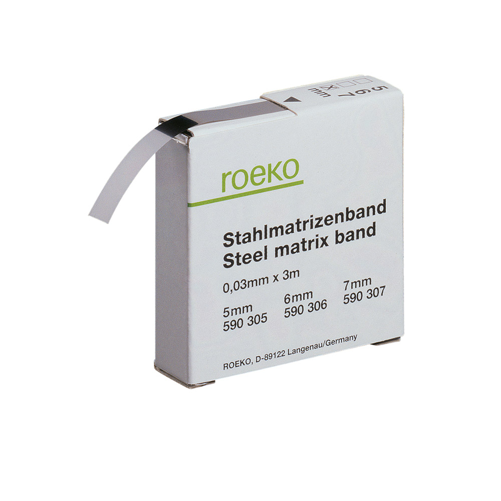 Stahlmatrizenband 7 x 0,03 mm, 3 m