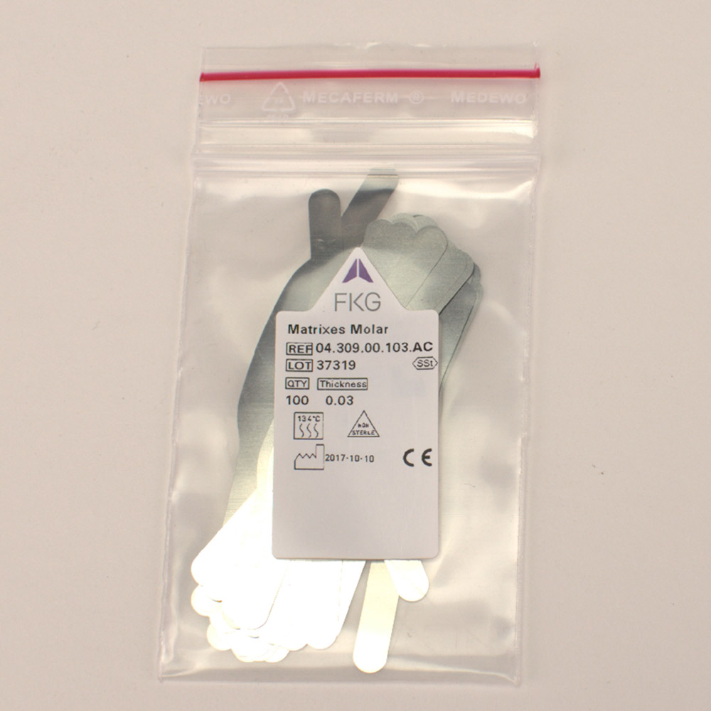 Matrizen FKG 309ET Stahl 0,03, 100 Stück