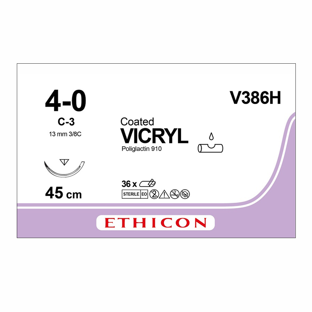 Vicryl 4-0 C-3 45cm  V386H    3Dz