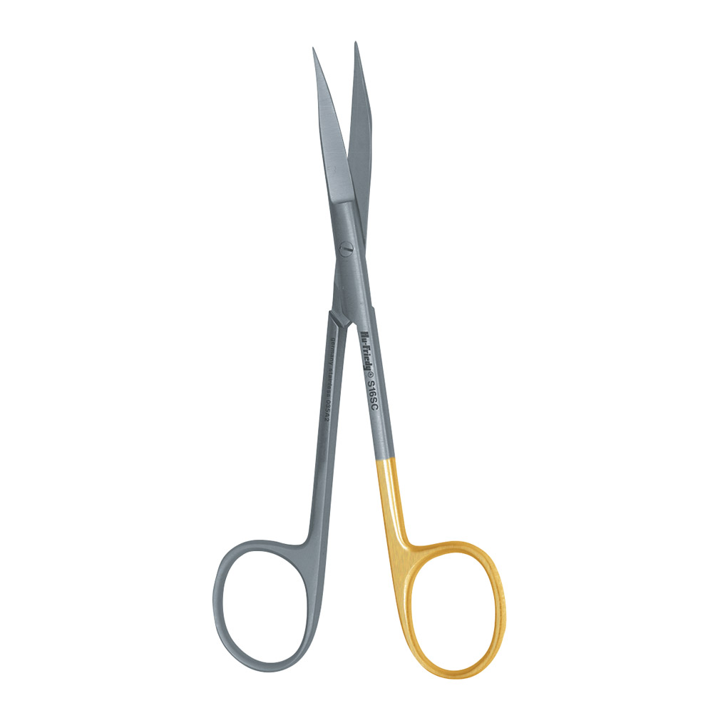 Goldman-Fox Schere 16 12,5 cm Super Cut gebogen gezackt, Stück