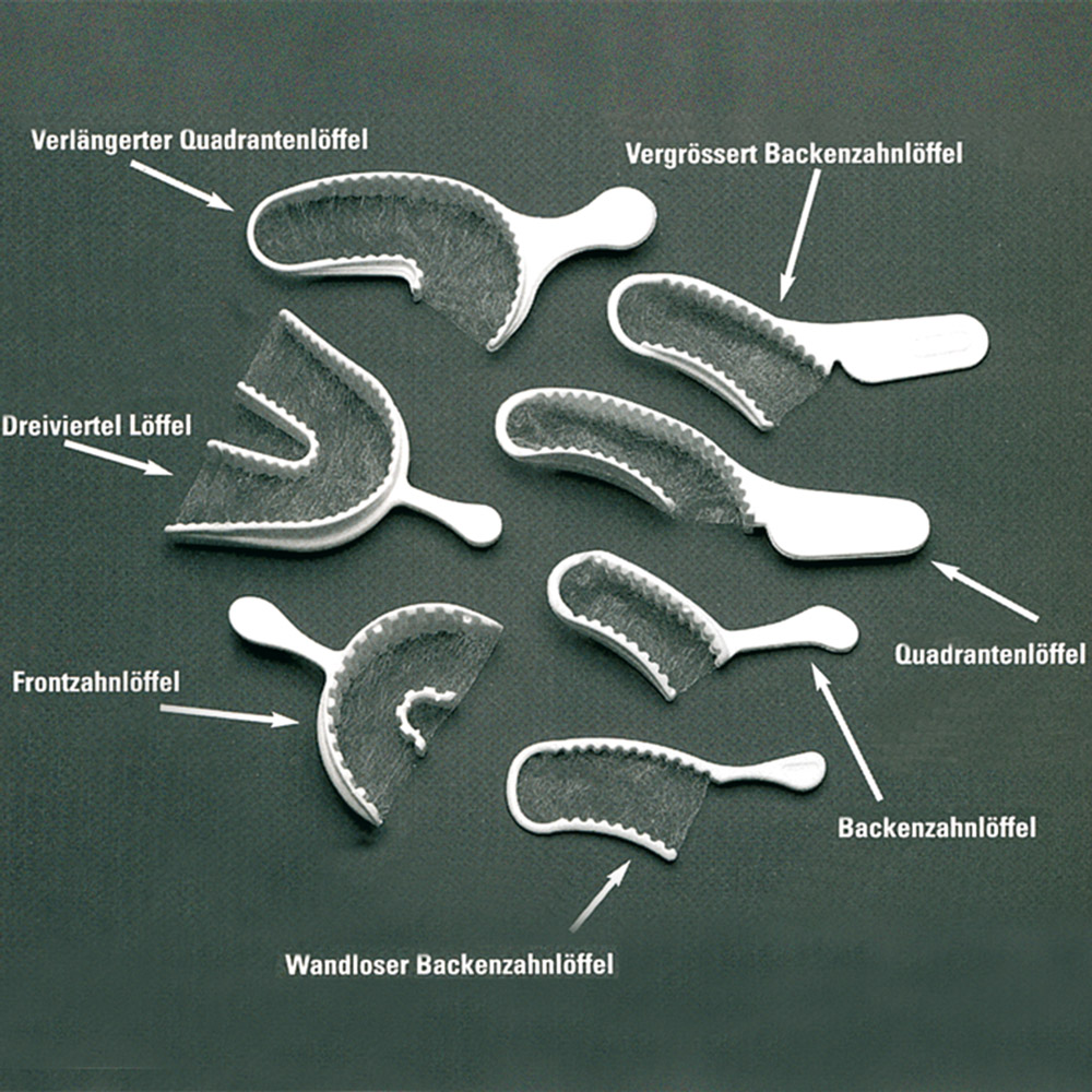 Triple Tray Abdrucklöffel Posterior, 48 Stück