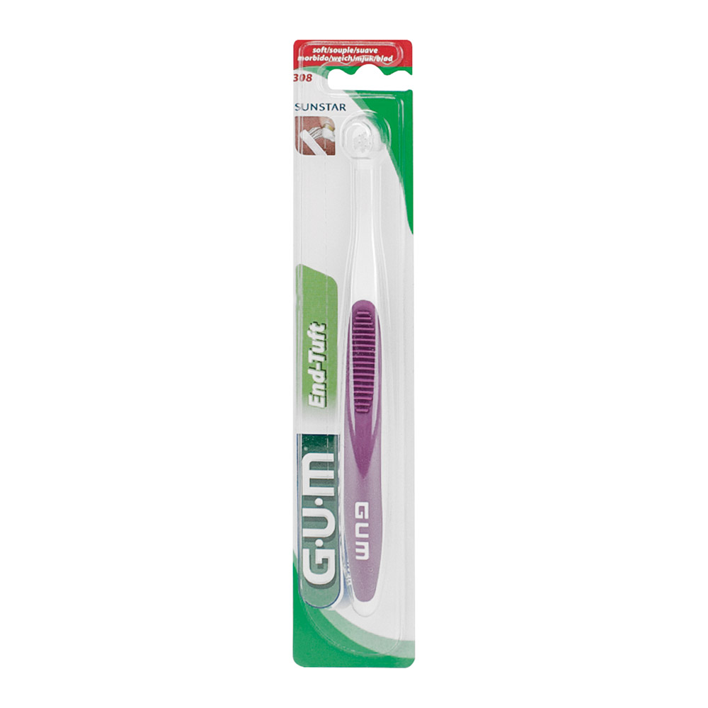 GUM Büschelbürste weich keil Blister, Stück