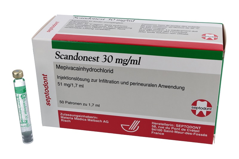 Scandonest 30mg/ml Injektionslösung 50x 1.7 ml  >CH