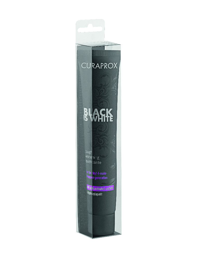 Black is White Zahnpasta Limone, 90 ml Tube