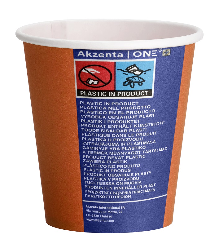 Akzenta ONE Pappbecher orange 20x50St