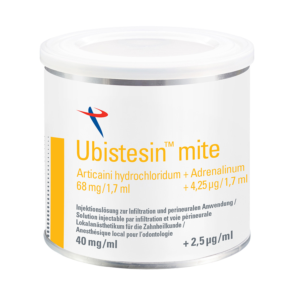 UBISTESIN MITE 1,7 ml Zylinderampulle CH, 50 Stück
